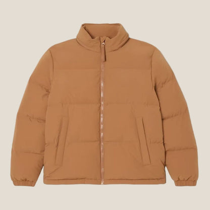 Water-Repellent Hooded Down Jacket