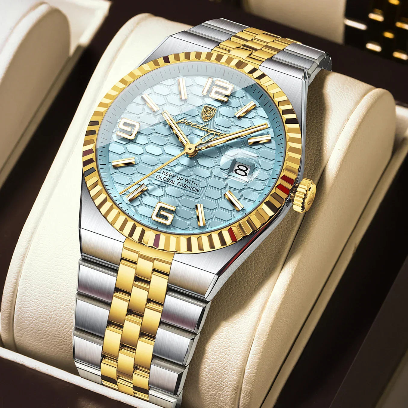 POEDAGAR Royal Steel Watch