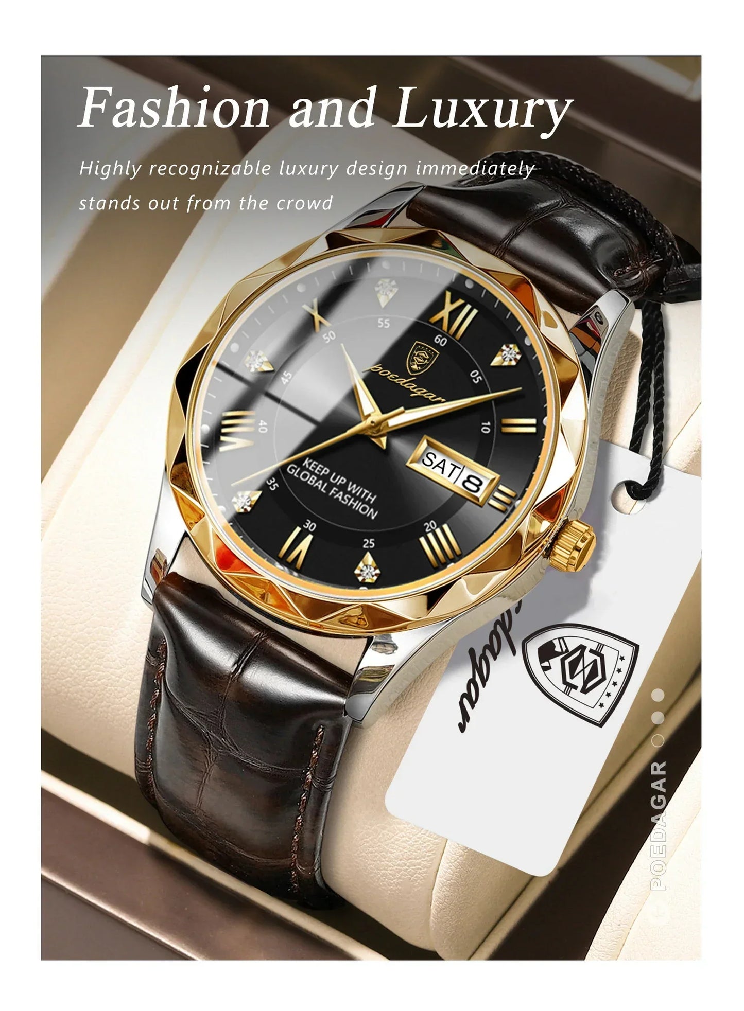 POEDAGAR Prestige Day-Date Watch