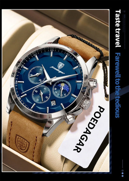 POEDAGAR Vanguard Chronograph Watch
