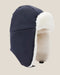 Navy blue / white