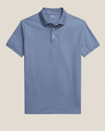 Custom Slim Fit Stretch Mesh Polo Shirt